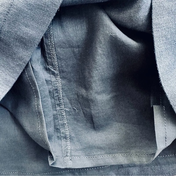 J. McLaughlin Split Round Neck
Blue Linen Dress Size Small - Picture 5 of 10